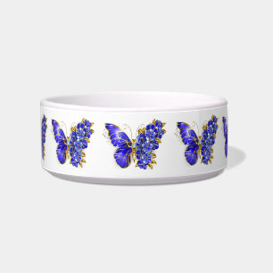 Flower Sapphire Butterfly Bowl