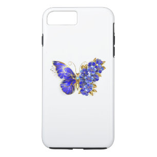 Flower Sapphire Butterfly Case-Mate iPhone Case