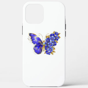 Flower Sapphire Butterfly iPhone 12 Pro Max Case