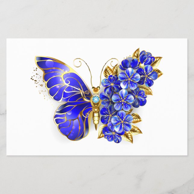 Flower Sapphire Butterfly Flyer (Front)