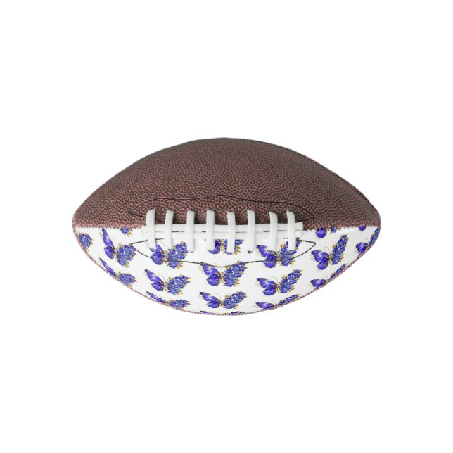 Flower Sapphire Butterfly Football (Front)