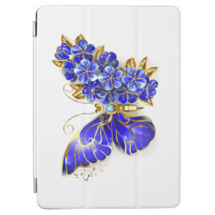 Flower Sapphire Butterfly iPad Air Cover