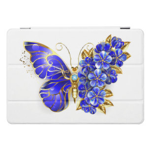 Flower Sapphire Butterfly iPad Pro Cover
