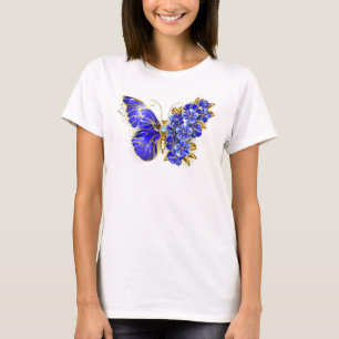 Flower Sapphire Butterfly T-Shirt