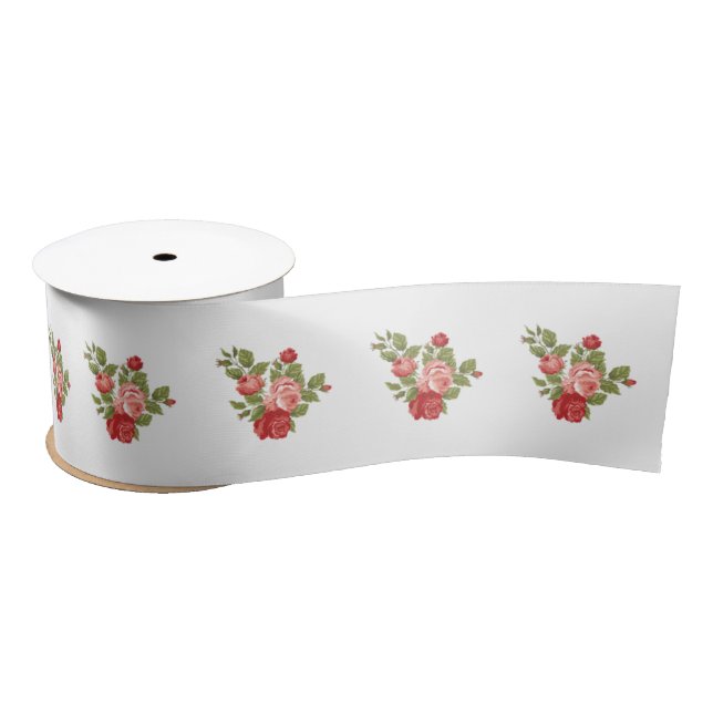 Flower Satin Ribbon (Spool)
