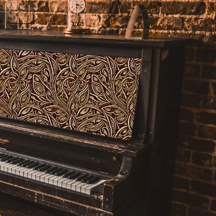 Flower Scrolls in Wood Pattern Decoupage  Tissue Paper