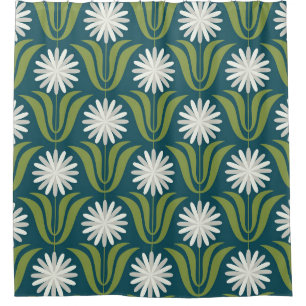 Flower seamless pattern design. Scandinavian style