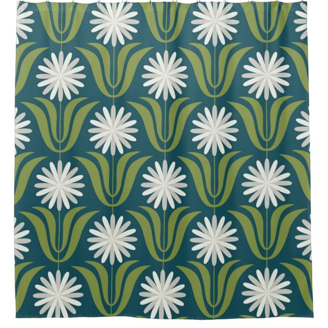 Flower seamless pattern design. Scandinavian style (Front)