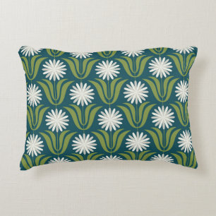 Flower seamless pattern design. Scandinavian style Accent Pillow