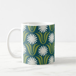 Flower seamless pattern design. Scandinavian style Coffee Mug