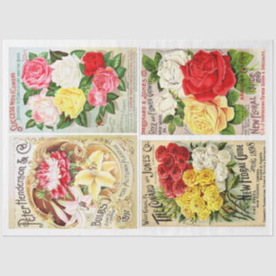 Flower Seed Packets  Tissue Paper