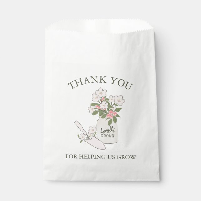 Flower Seeds Teacher Appreciation Favour Bag (Front)