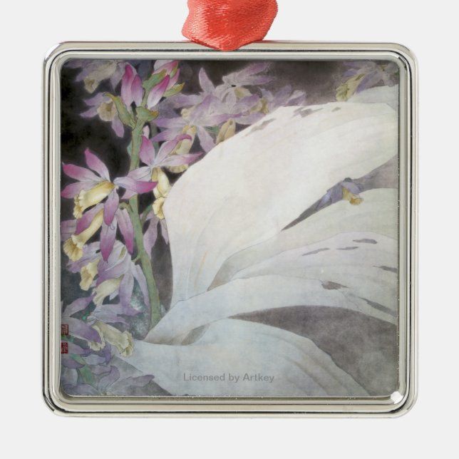 Flower Seires II- Phaiuses Metal Ornament (Front)