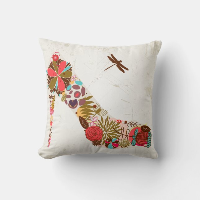 Flower Shoe American MoJo Pillow (Front)