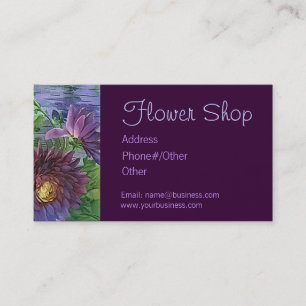FLOWER SHOP by SHARON SHARPE Business Card