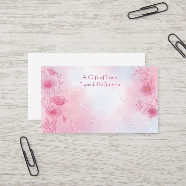 Flower Shop Flower Gift  Business Card (Front/Back In Situ)