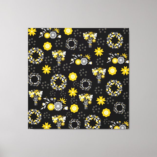 Flower Shop Grateful, Stretched Canvas Print (Front)