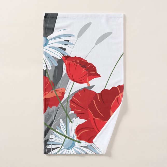 Flower Shower Curtain Hand Towel (Hand Towel)