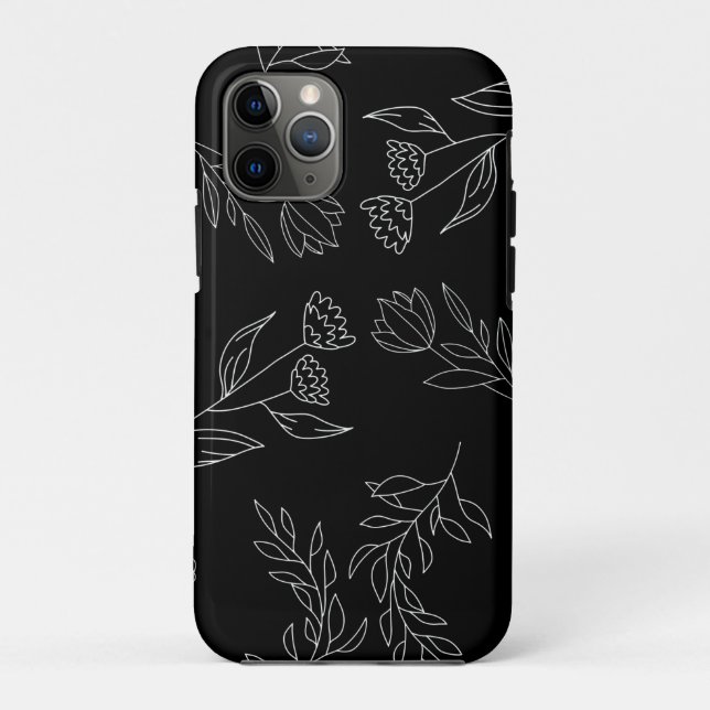 Flower silhouette pattern Case-Mate iPhone case (Back)