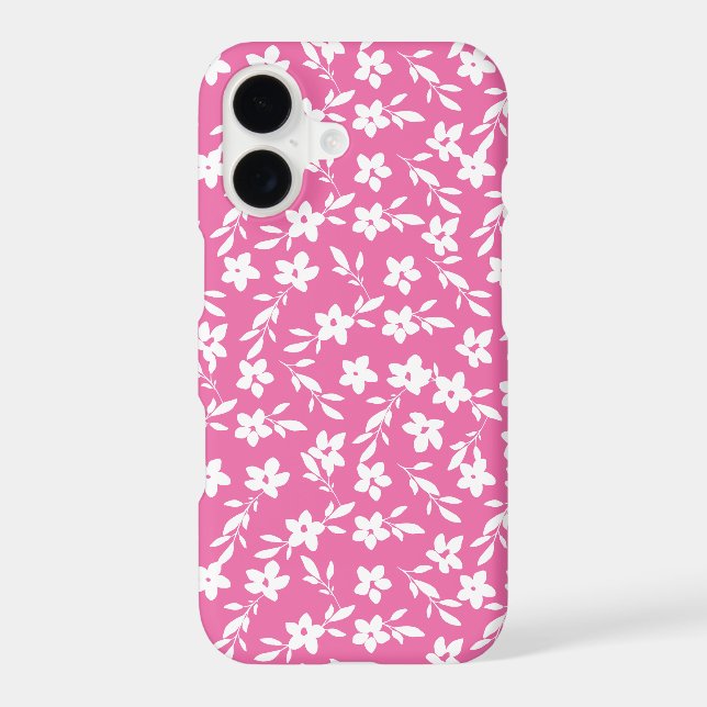 Flower Silhouettes Pink and White (Back)