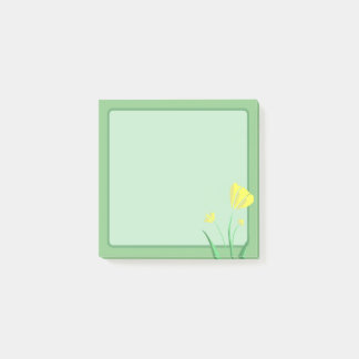 Flower - Simple Yellow Post-it Notes