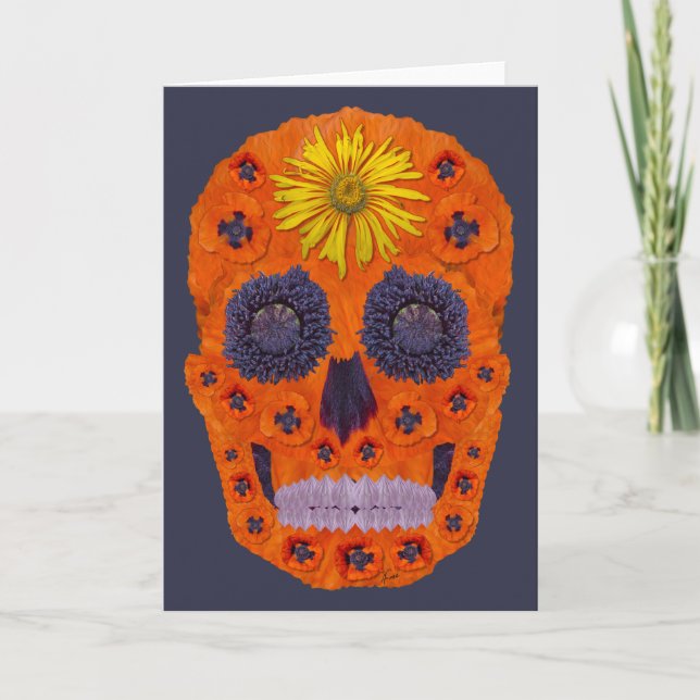Flower Skull 1 Card (Front)