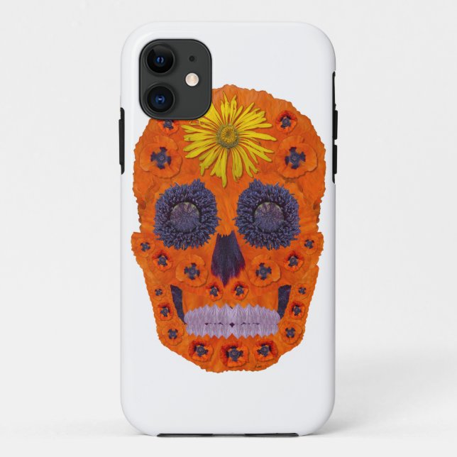 Flower Skull 1 Case-Mate iPhone Case (Back)