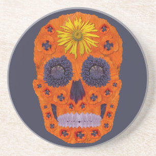 Flower Skull 1 Coaster
