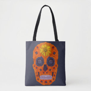 Flower Skull 1 Tote Bag