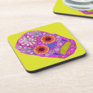Flower Skull 2 Coaster