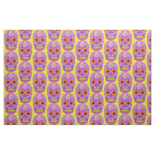 Flower Skull 2 Fabric