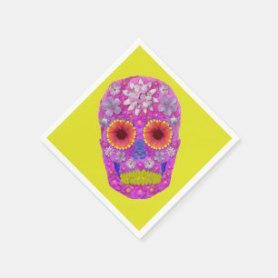 Flower Skull 2 Napkin