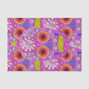 Flower Skull 2 Tissue Paper