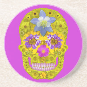 Flower Skull 3 Coaster