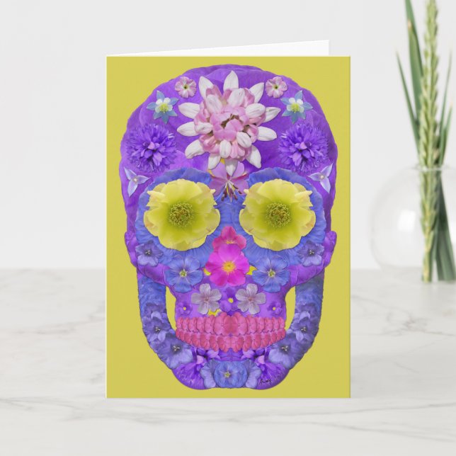 Flower Skull 5 Card (Front)