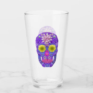 Flower Skull 5 Glass