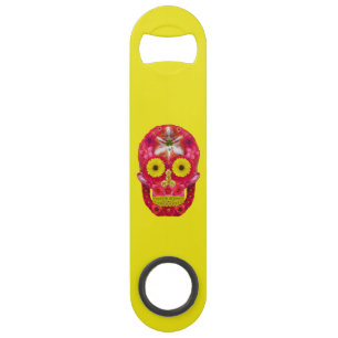 Flower Skull 6 Bar Key