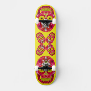 Flower Skull 6 Skateboard