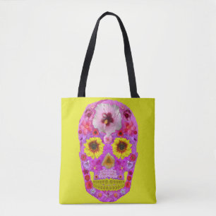 Flower Skull 7 Tote Bag
