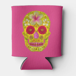 Flower Skull 8 Can Cooler