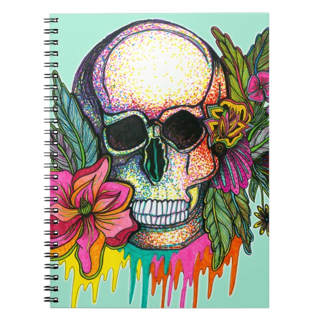 Flower Skull Notebook (Front)