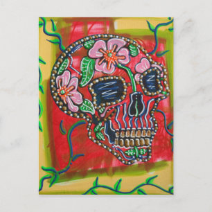 Flower Skull Postcards
