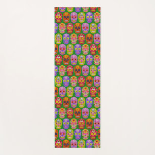Flower Skulls Seamless Pattern 2018 Yoga Mat