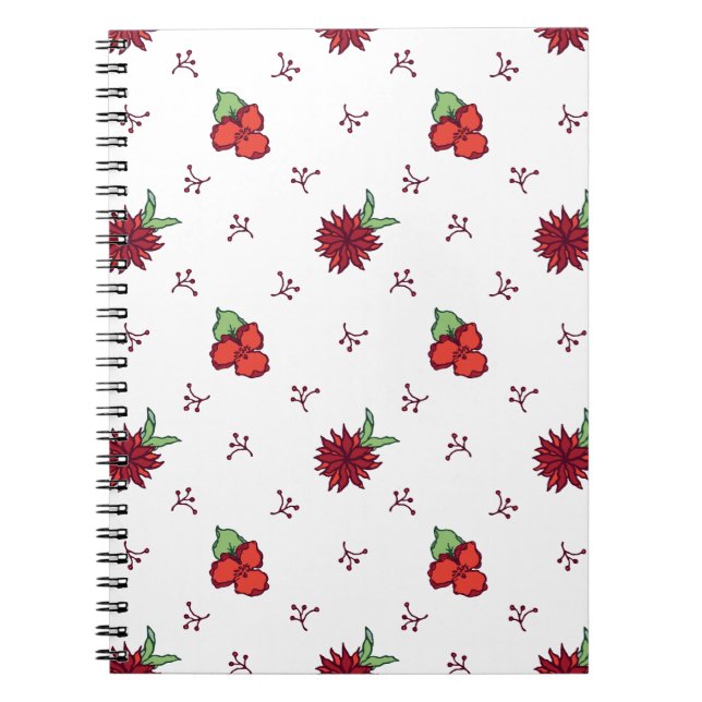 Flower Spiral Notebooks for Creative Writing (Front)
