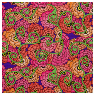 Flower Spirals - Warm Fabric