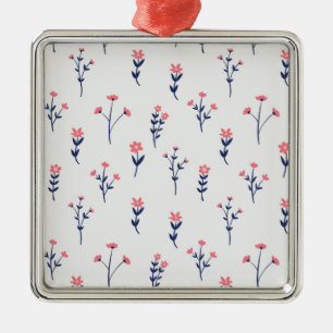 Flower Spring Botanical Floral Metal Ornament