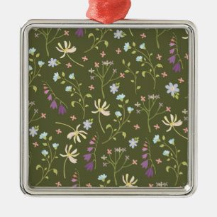 Flower Spring Botanical Floral Metal Ornament