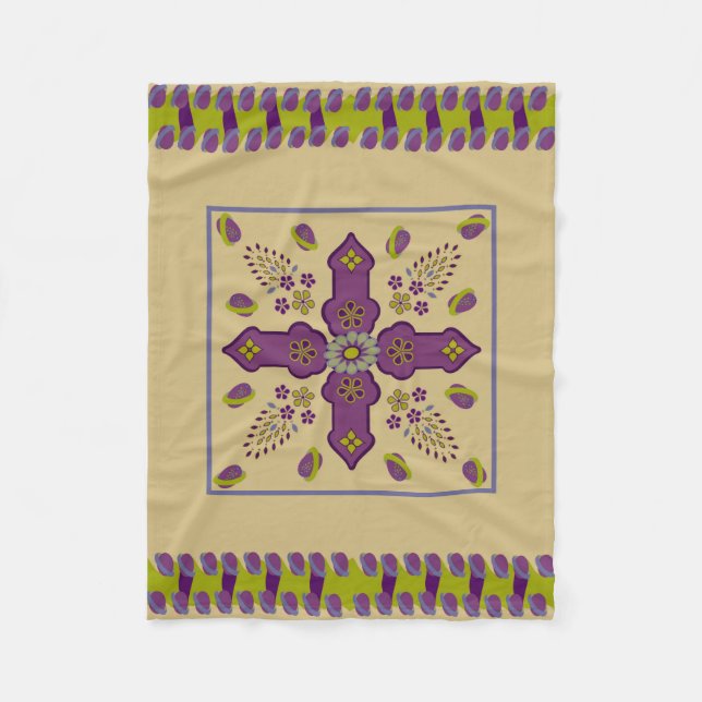 Flower Spring of Life ruban jetez la couverture (Devant)