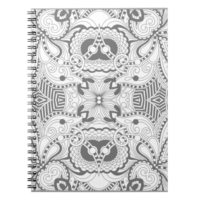 Flower Square Doodle Notebook (Front)