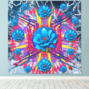 Flower Star Canvas Print